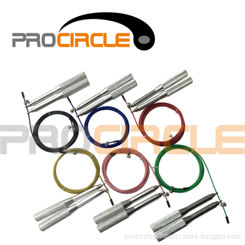 Crossfit Aluminous Grip Cable Wire Speed Jump Rope (PC-JR1013)